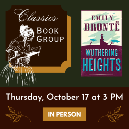 NEW! Classics Book Group (In-Person)